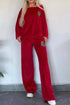 'Fauna' Long Sleeve Top and Pants Set - Celes Fashion